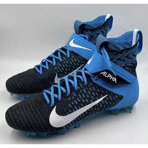 Nike Alpha Menace Elite 2 Blue Black Football Cleats BV2077-001 Mens 14.5 New